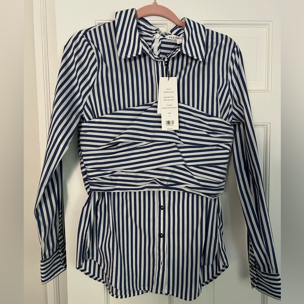 NWT Veronica Beard Baylor Shirt size 6